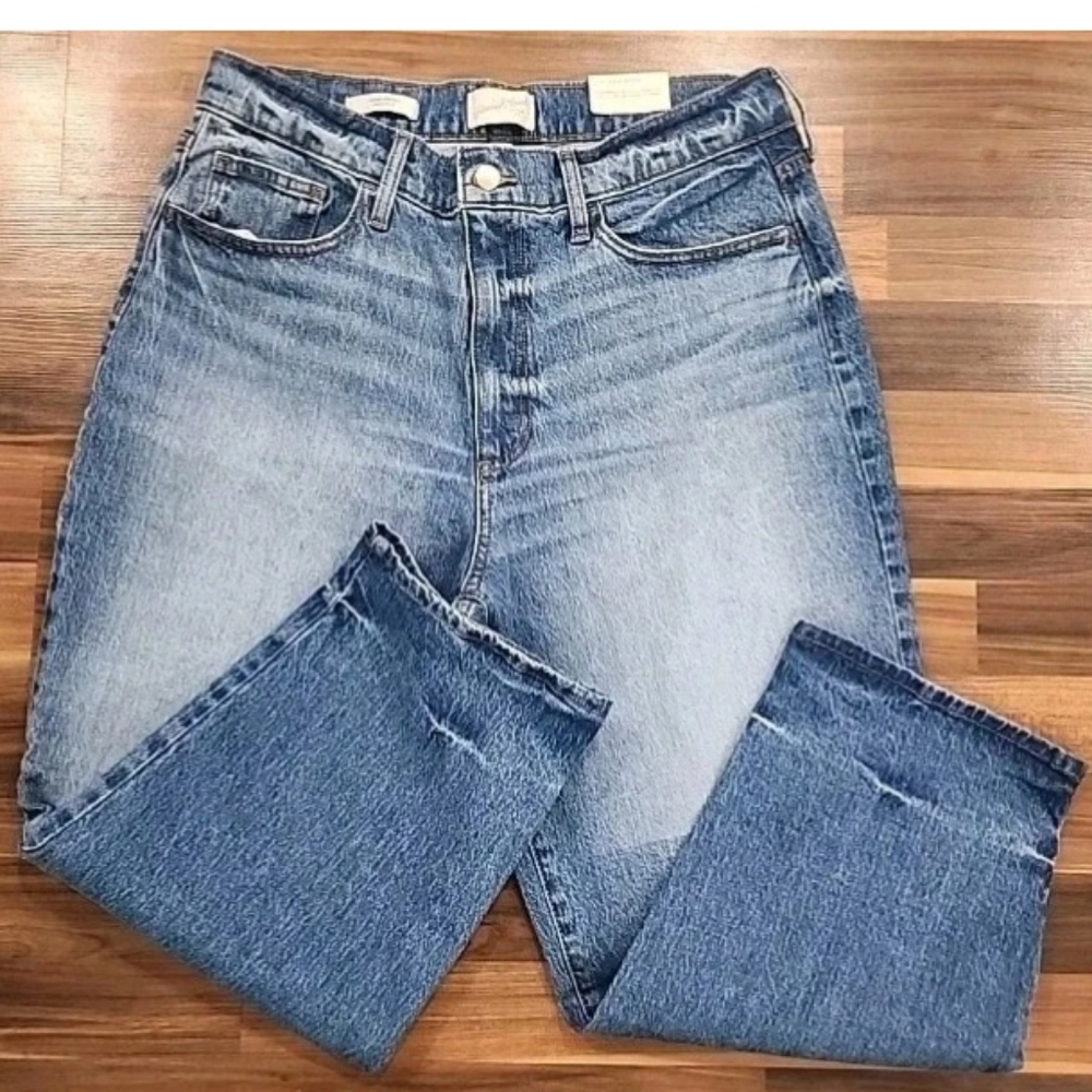 Universal Thread Vintage Straight Jeans Size 14/32S 34x25 Short Womens Stretch